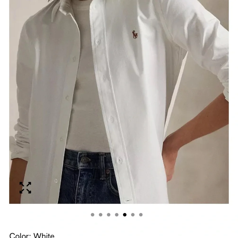 Ralph Lauren White Button-Up Shirt - Picture 1 of 4